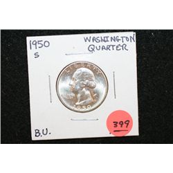 1950-S Washington Quarter, BU