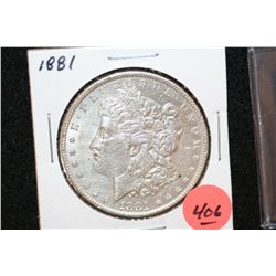 1881 Silver Morgan $1