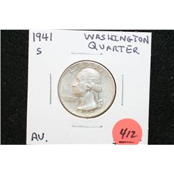 1941-S Washington Quarter, AU
