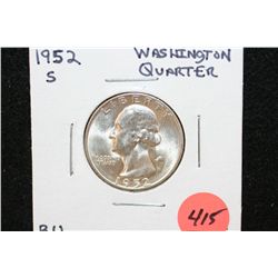 1952-S Washington Quarter, BU