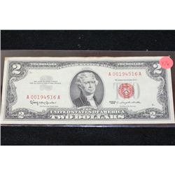 1963 United States Note $2, Red Seal