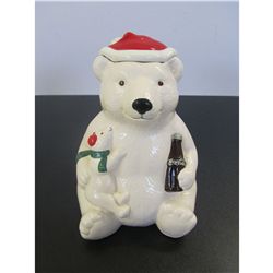 1998 Coca-Cola Bear Cookie Jar Marketed by TeleFlora