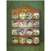 Image 1 : Bradford Editions Legends of Baseball Mini Collector Plates with Display Shelf