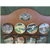 Image 2 : Bradford Editions Legends of Baseball Mini Collector Plates with Display Shelf