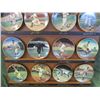 Image 4 : Bradford Editions Legends of Baseball Mini Collector Plates with Display Shelf