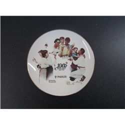 Norman Rockwell 100th 1888 - 1988 Parker Pen Plate. Made Exclusively For Parker Pen Employees