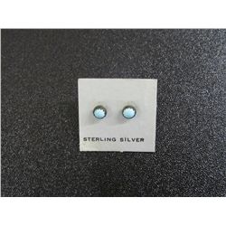 Pair Of Stering Silver and Turquoise Earrings - New