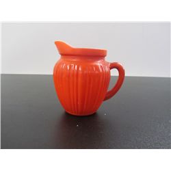 Unmarked Hall 4" Orange Creamer - Vintage