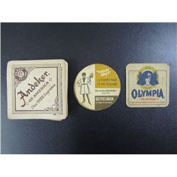 Lot Of Vintage Beer Coasters
