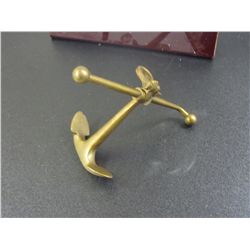 Unique Brass Mini Ship Anchor, Heavy