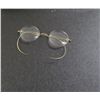 Image 1 : Vintage Round Wire Style Bifocals - May Be Gold, Markings are Too Worn To Read