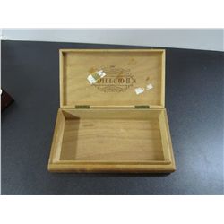 Vintage William II Wood Cigar Box From Holland