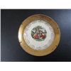 Image 1 : Crest O Gold Warrented 22kt Gold Victorian Scene 7.5" Plate With Holder