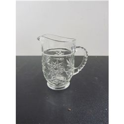 6" Pressed Glass Cream Pitcher