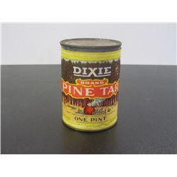 Vintage Dixie Brand Pine Tar, 1 Pint Still Full And Sealed, Paper Label In Very Good Condition