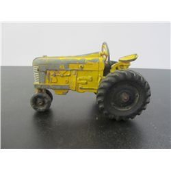 Vintage Yellow Metal Toy Tractor