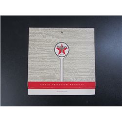 1957 Texaco Petroleum Products Calandar From Canniff Oil Company In Beaver Dam, WI