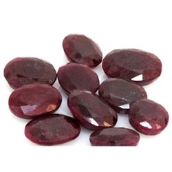 Natural 191.95 ctw Ruby Oval (10) Stone