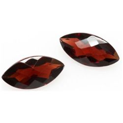 Natural 4.66ctw Garnet Marque 6x12 (2) Stone