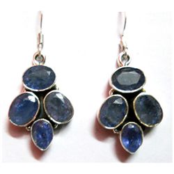 Natural 8g Tanzanite .925 Sterling Silver Earrings