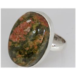 Natural 35.53 ctw Semi Precious .925 Sterling Ring