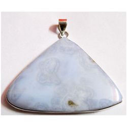 Natural 19.79g Semi Precious Pear .925 Sterling Pendant