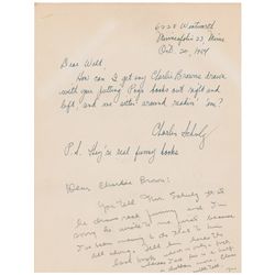 Charles Schulz and Walt Kelly