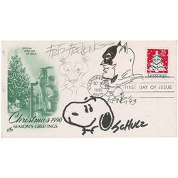 Charles Schulz, Friz Freleng, and Bob Kane