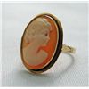 Image 3 : Victorian Carved Shell Cameo 14k Gold Ring MWF907