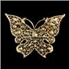 Image 2 : Charming Clear Swarovski Crystal Butterfly Brooch Pin P
