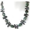 Image 1 : Elegant Handcrafted Green and Blue Turquoise bead and P