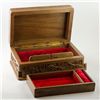 Image 4 : Handcarved Walnut Jewelry Box