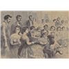 Image 1 : ORIGINAL Antique PRINT scene A Creole Night at the Fre