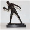 Image 1 : Tenacious Male Nude Athlete with Shotput Bronze Sculpt