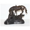 Image 1 : Attractive Bronze Sculpture Cowboy and Horse