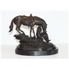 Image 3 : Attractive Bronze Sculpture Cowboy and Horse