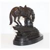 Image 4 : Attractive Bronze Sculpture Cowboy and Horse