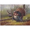 Image 1 : 5 x 7 Oil on Board ~Turkeys in Forest~ Signed W.Ceruti
