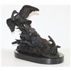 Image 2 : Wonderful Bronze Sculpture Retriever Hunting Dog & Duck