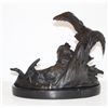 Image 3 : Wonderful Bronze Sculpture Retriever Hunting Dog & Duck