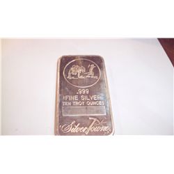 10 Oz .999 PURE SILVER BAR