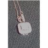 Image 1 : Diamond White Gold Square Necklace