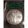 Image 1 : 2005 PURE SILVER AMERICAN EAGLE, MS-70-HIGHEST POSSIBLE GRADE