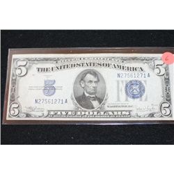 1934-D US Silver Certificate $5, Blue Seal