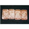 Image 2 : 2012 Copper Ingot, .999 Fine 1 Oz., lot of 4