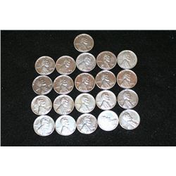 Steel Wheatback Penny, various dates & conditions, lot of 20