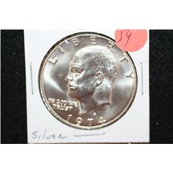 1974 Eisenhower $1, Silver