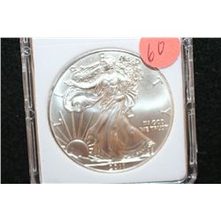 2011 Silver Eagle $1, MCPCG Graded MS70