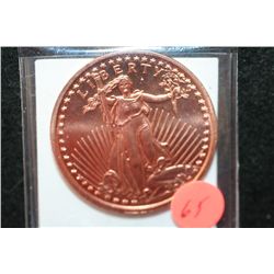 2011 Liberty Copper Round, .999 Fine 1 Oz.