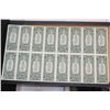 Image 2 : 1985 US Federal Reserve Note $1, Richmond VA Reserve, Uncut Sheet, lot of 16